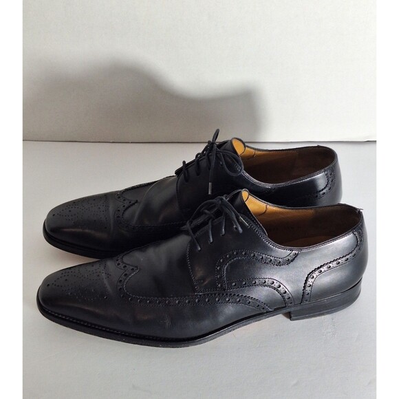 Magnanni Sergio Wingtip Oxford Dress Shoes 13974 11.5M Black Calfskin Leather main image 5